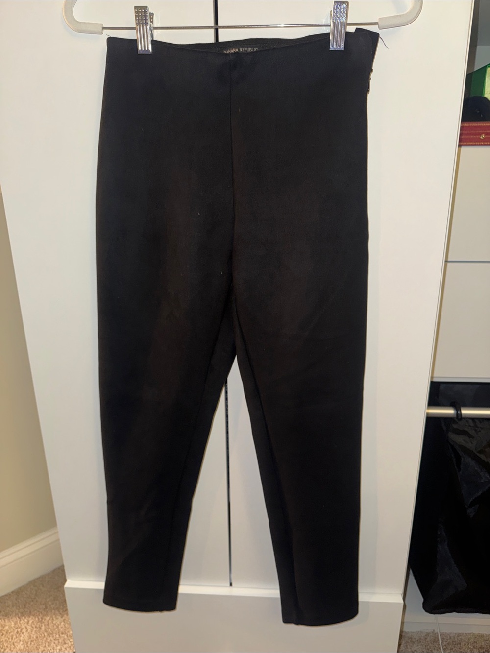 Banana Republic Black Suede Leggings